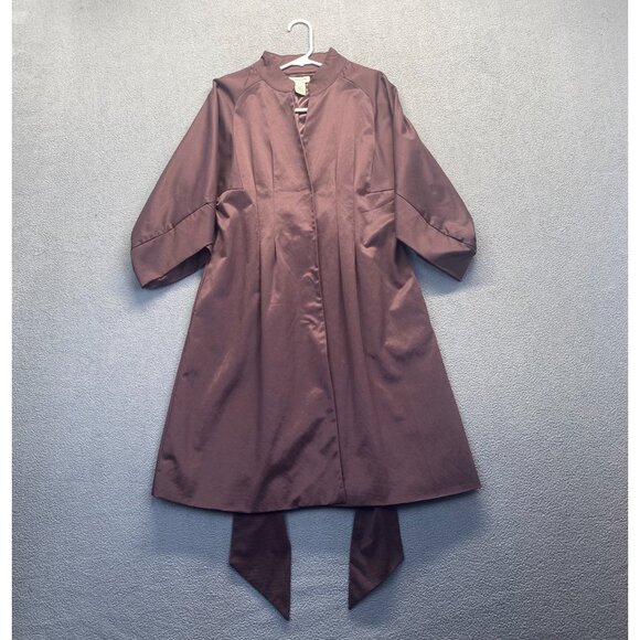 VERTIGO PARIS - Designer lined Brown trench coat, size M Dry Clean - Picture 9 of 10